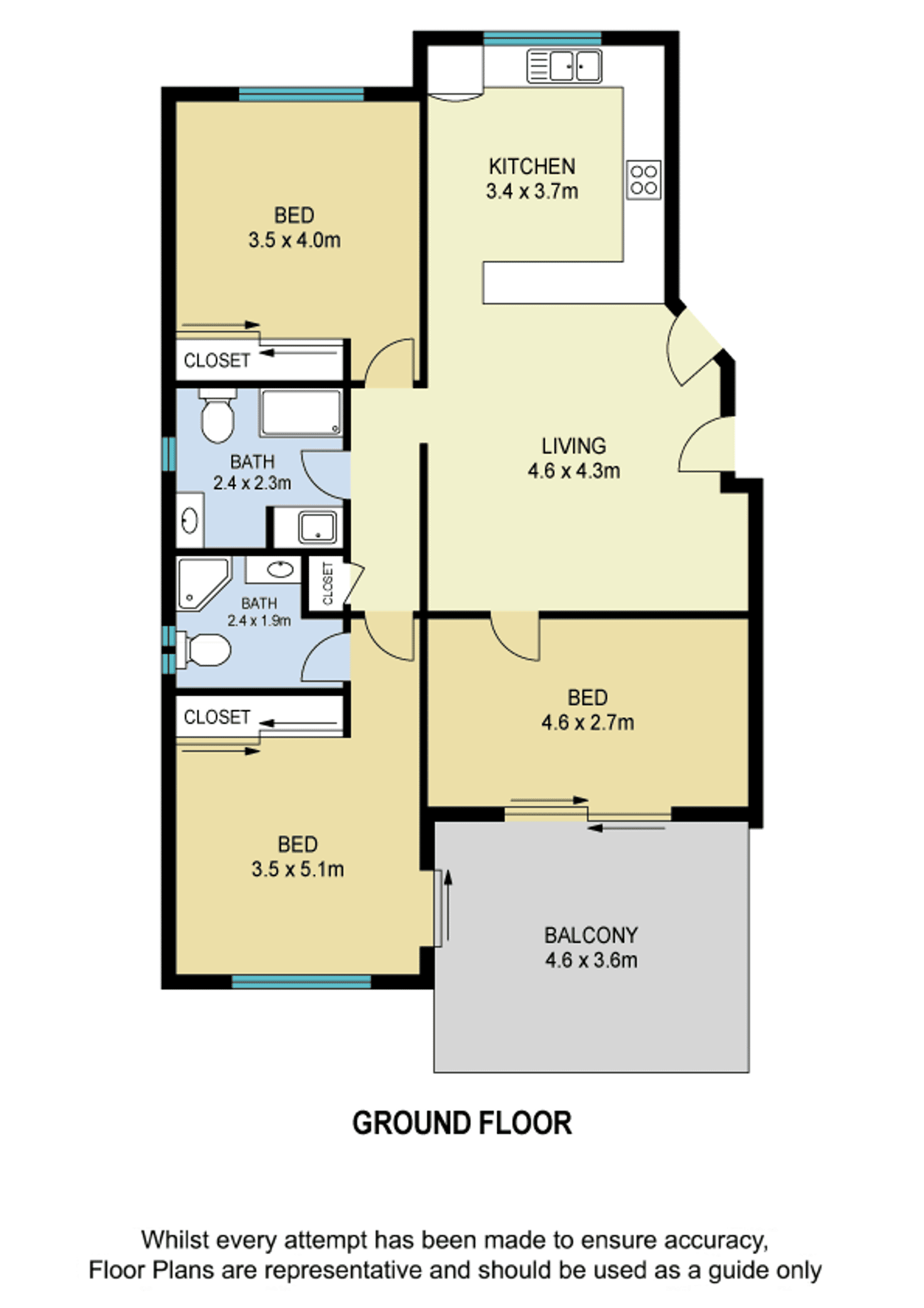 Floorplan of Homely apartment listing, 51/139 Macquarie Street, St Lucia QLD 4067