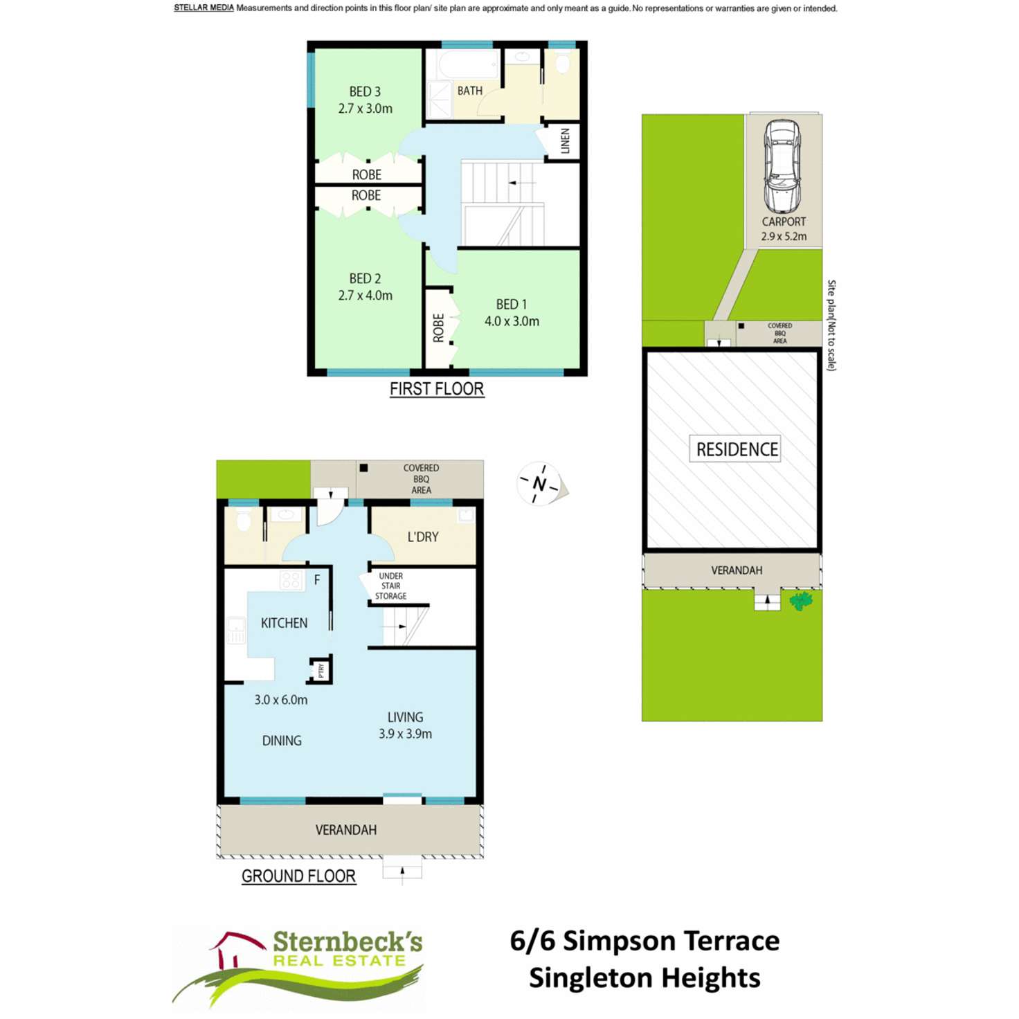 Floorplan of Homely unit listing, 6/6 Simpson Terrace, Singleton Heights NSW 2330