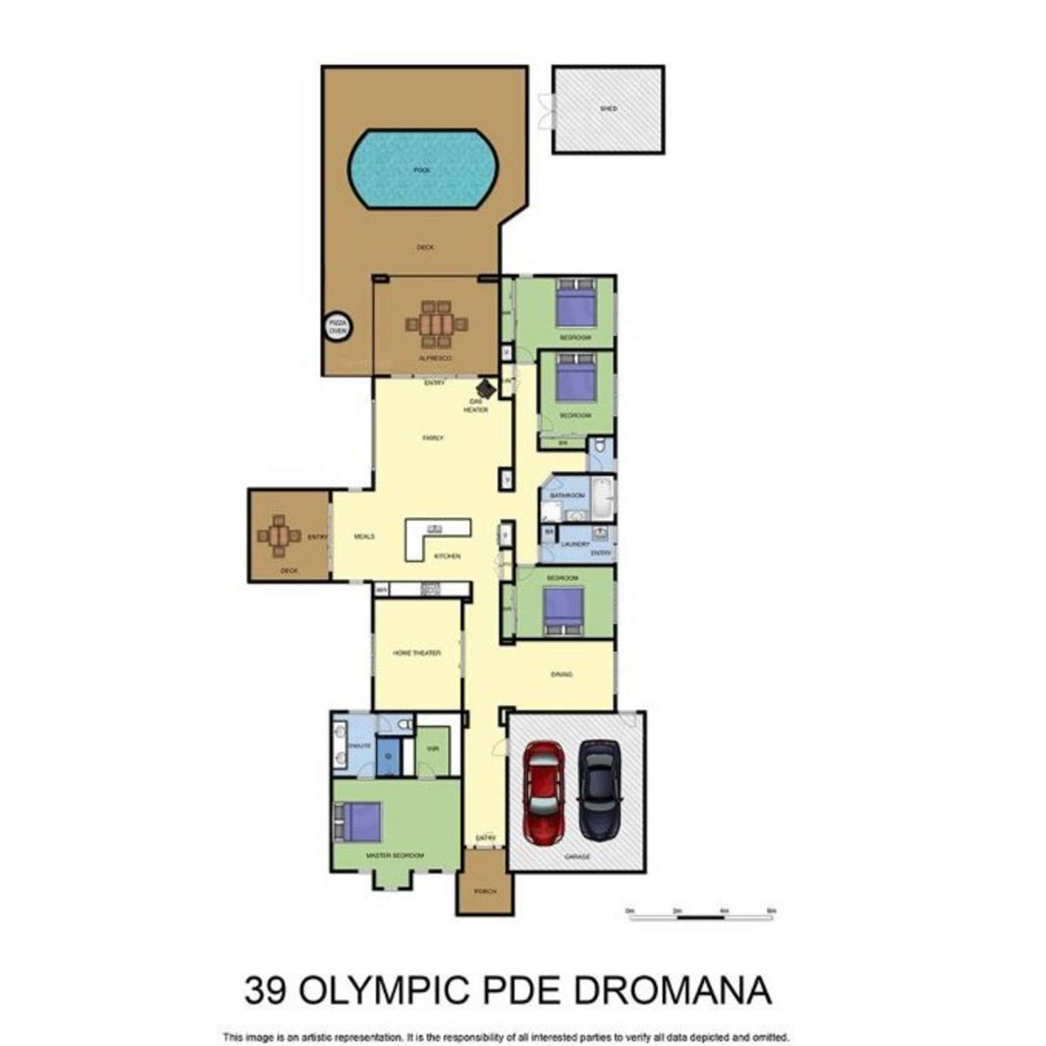 Floorplan of Homely house listing, 39 Olympic Parade, Dromana VIC 3936