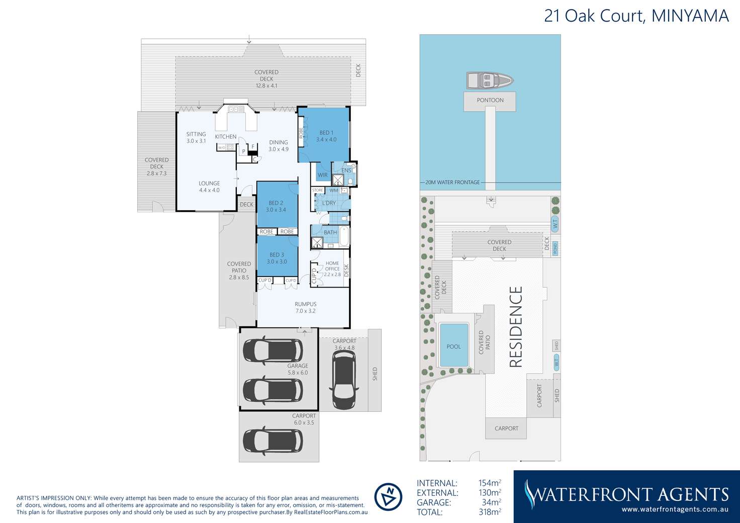 Floorplan of Homely house listing, 21 Oak Court, Minyama QLD 4575