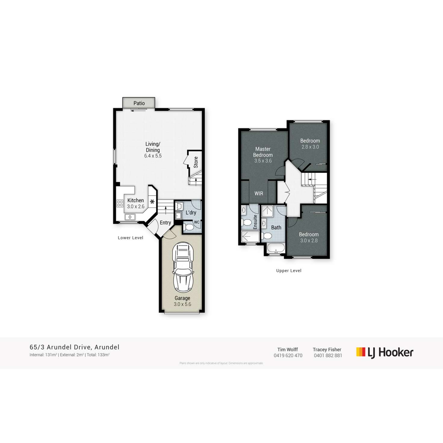 Floorplan of Homely townhouse listing, 65/3 Arundel Drive, Arundel QLD 4214