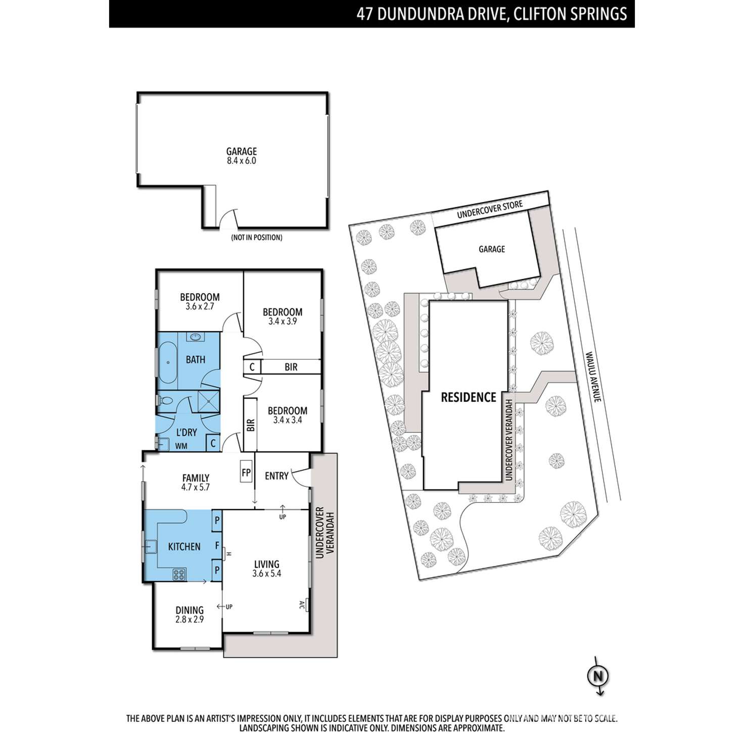 Floorplan of Homely house listing, 47 Dundundra Drive, Clifton Springs VIC 3222