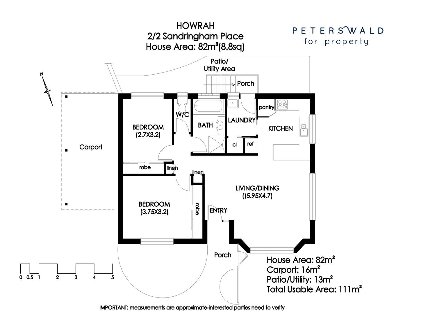 Floorplan of Homely unit listing, 2/2 Sandringham Place, Howrah TAS 7018