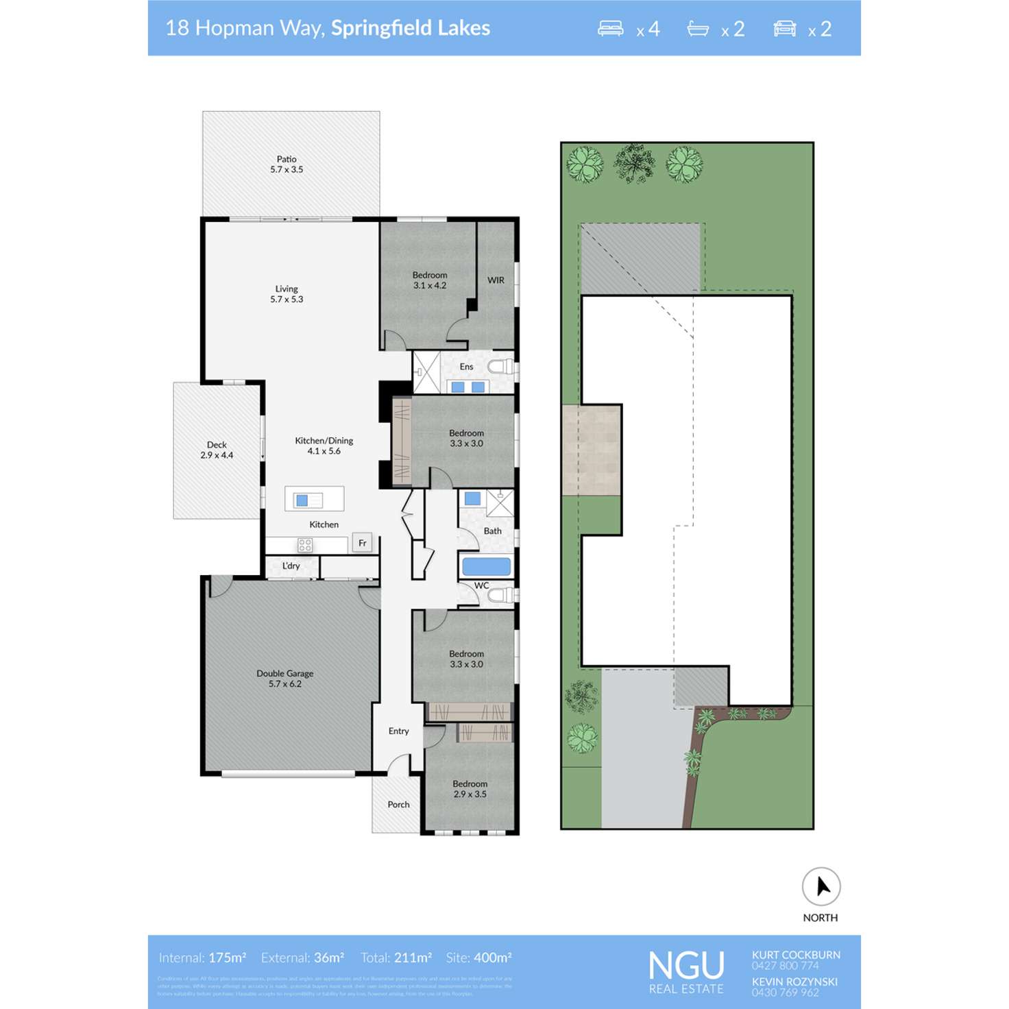 Floorplan of Homely house listing, 18 Hopman Way, Springfield Lakes QLD 4300