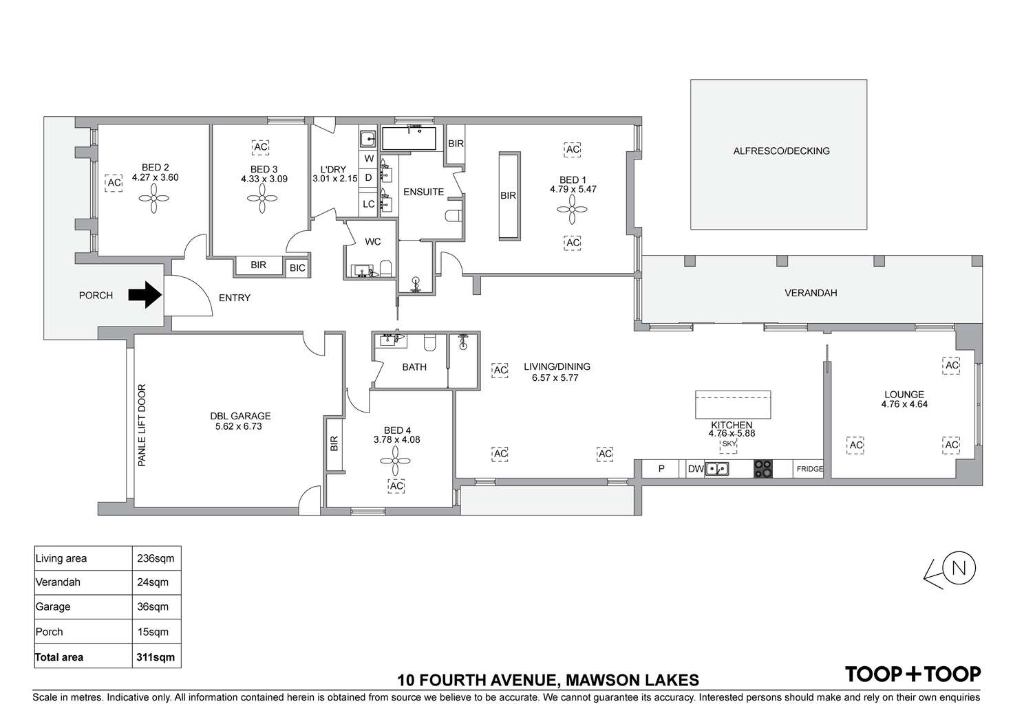 Floorplan of Homely house listing, 10 Fourth Avenue, Mawson Lakes SA 5095