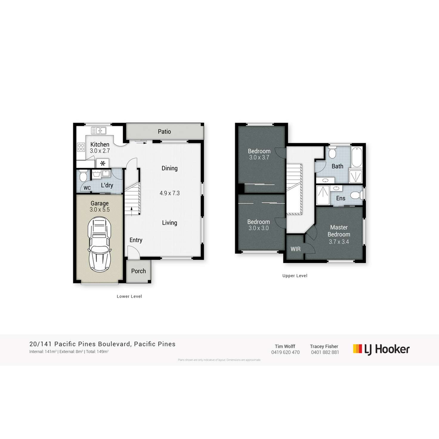 Floorplan of Homely townhouse listing, 20/141 Pacific Pines Boulevard, Pacific Pines QLD 4211