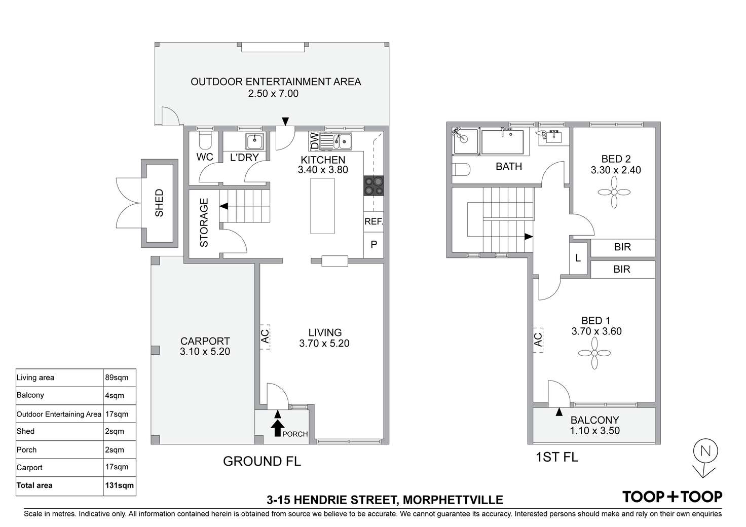 Floorplan of Homely townhouse listing, 3/15 Hendrie Street, Morphettville SA 5043