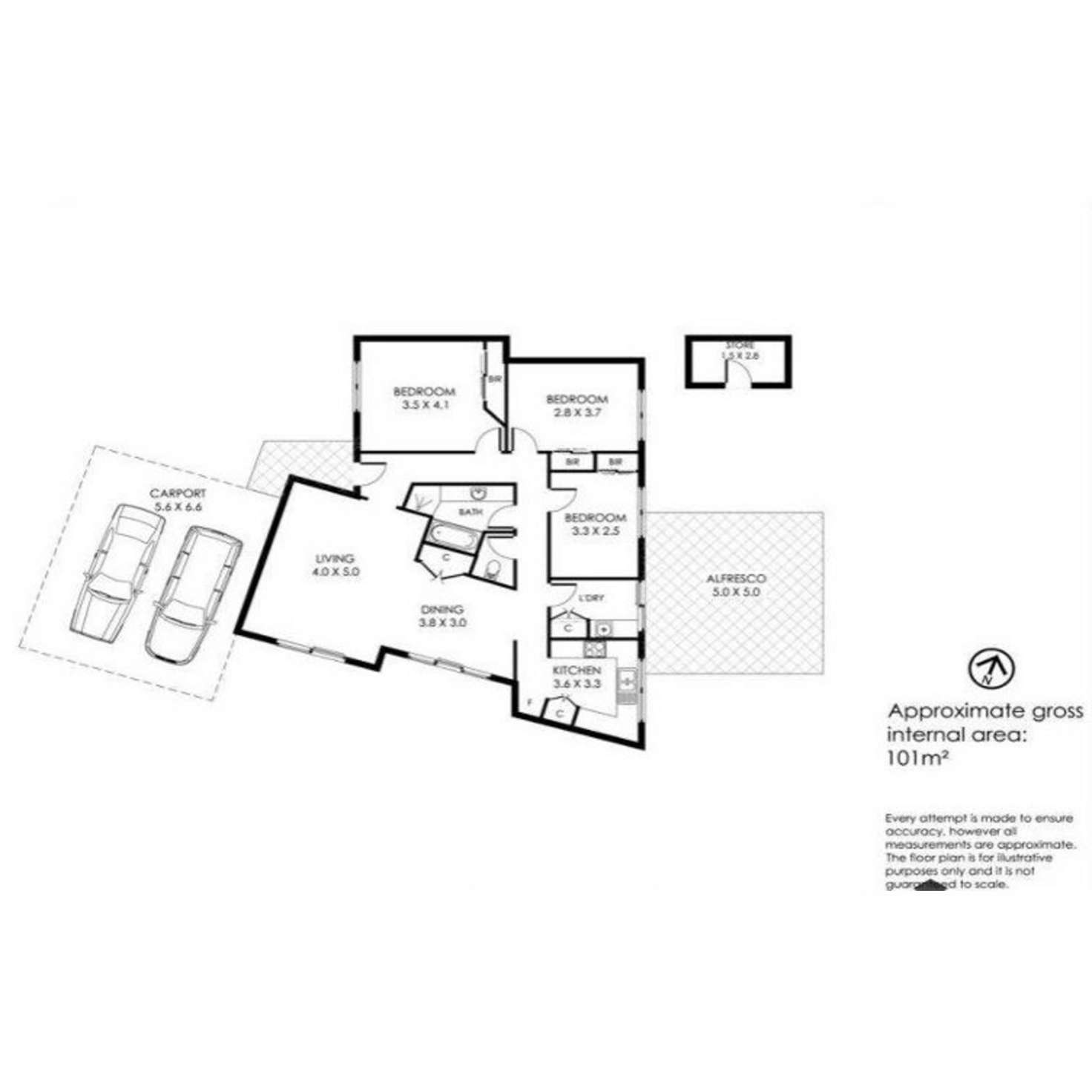 Floorplan of Homely house listing, 168C Ardross Street, Mount Pleasant WA 6153