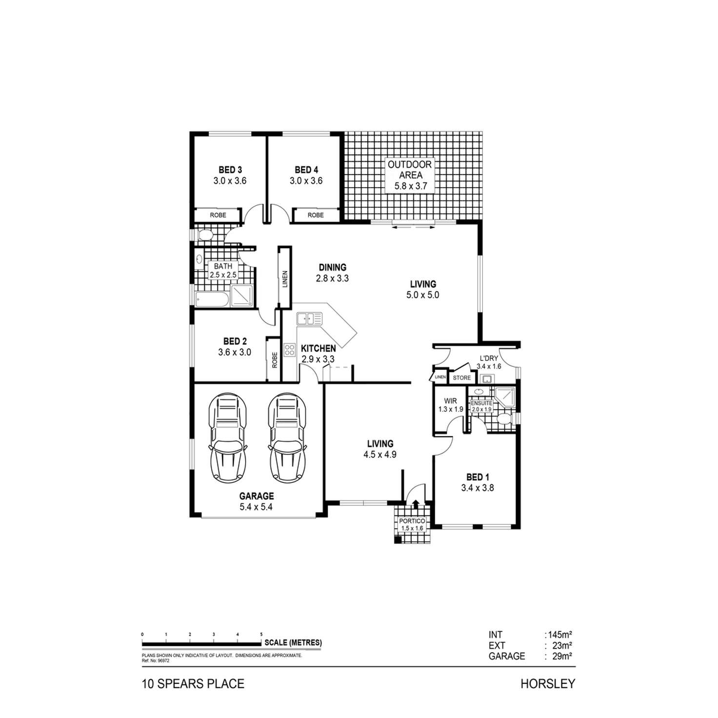 Floorplan of Homely house listing, 10 Spears Place, Horsley NSW 2530