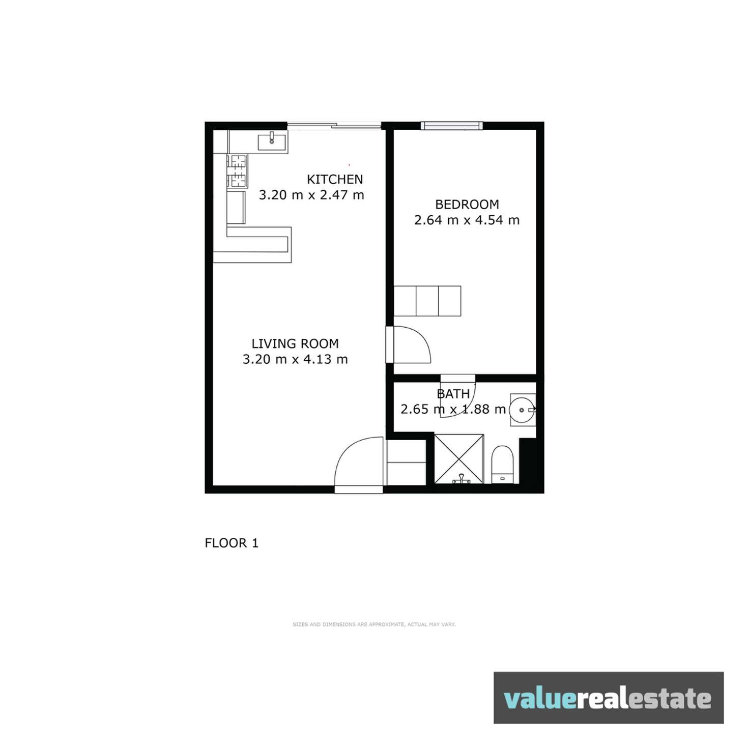 Floorplan of Homely apartment listing, 908/36 Tenth Avenue, Maylands WA 6051