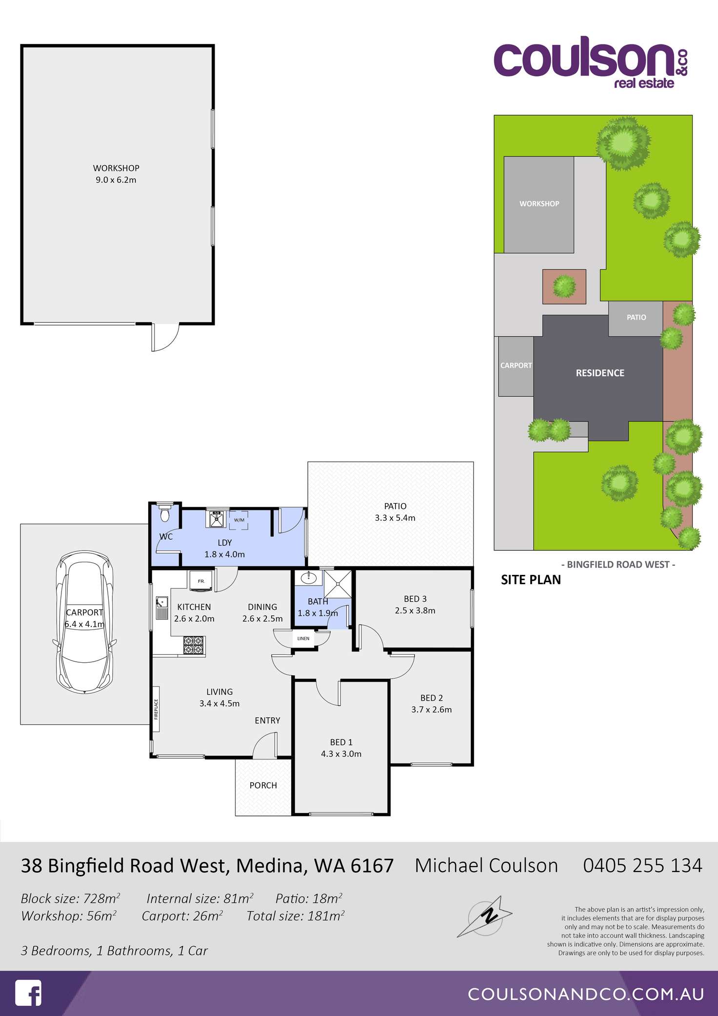 Floorplan of Homely house listing, 38 Bingfield Road West, Medina WA 6167