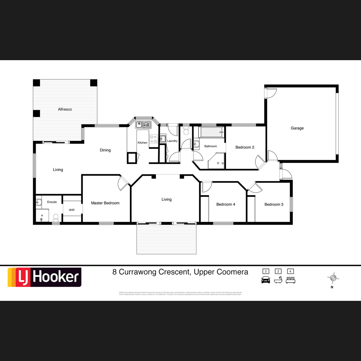 Floorplan of Homely house listing, 8 Currawong Crescent, Upper Coomera QLD 4209