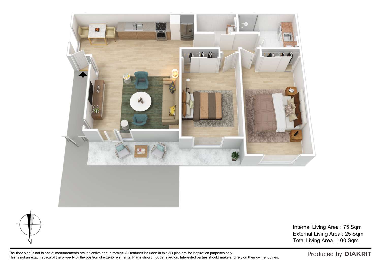 Floorplan of Homely unit listing, 45/3 Jackson Street, Kallangur QLD 4503
