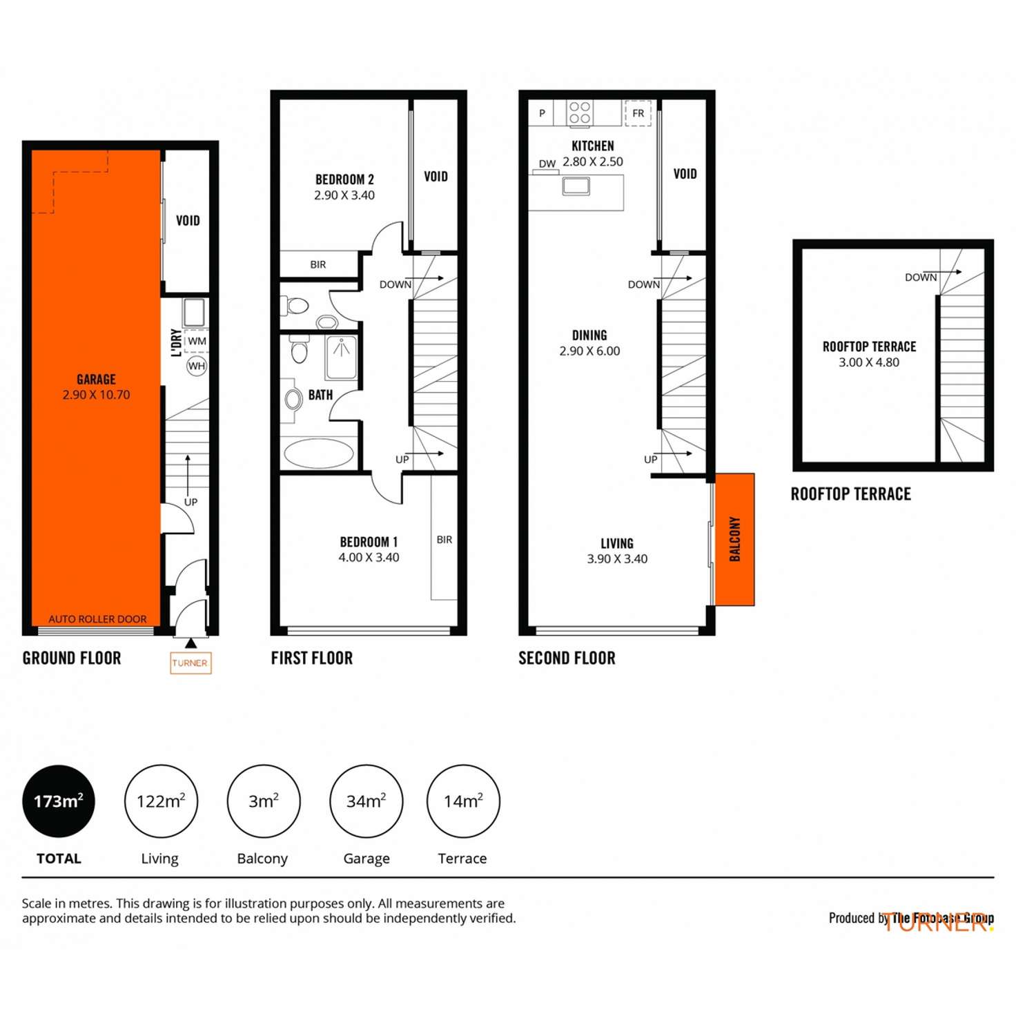 Floorplan of Homely townhouse listing, 41/107 Grote Street, Adelaide SA 5000