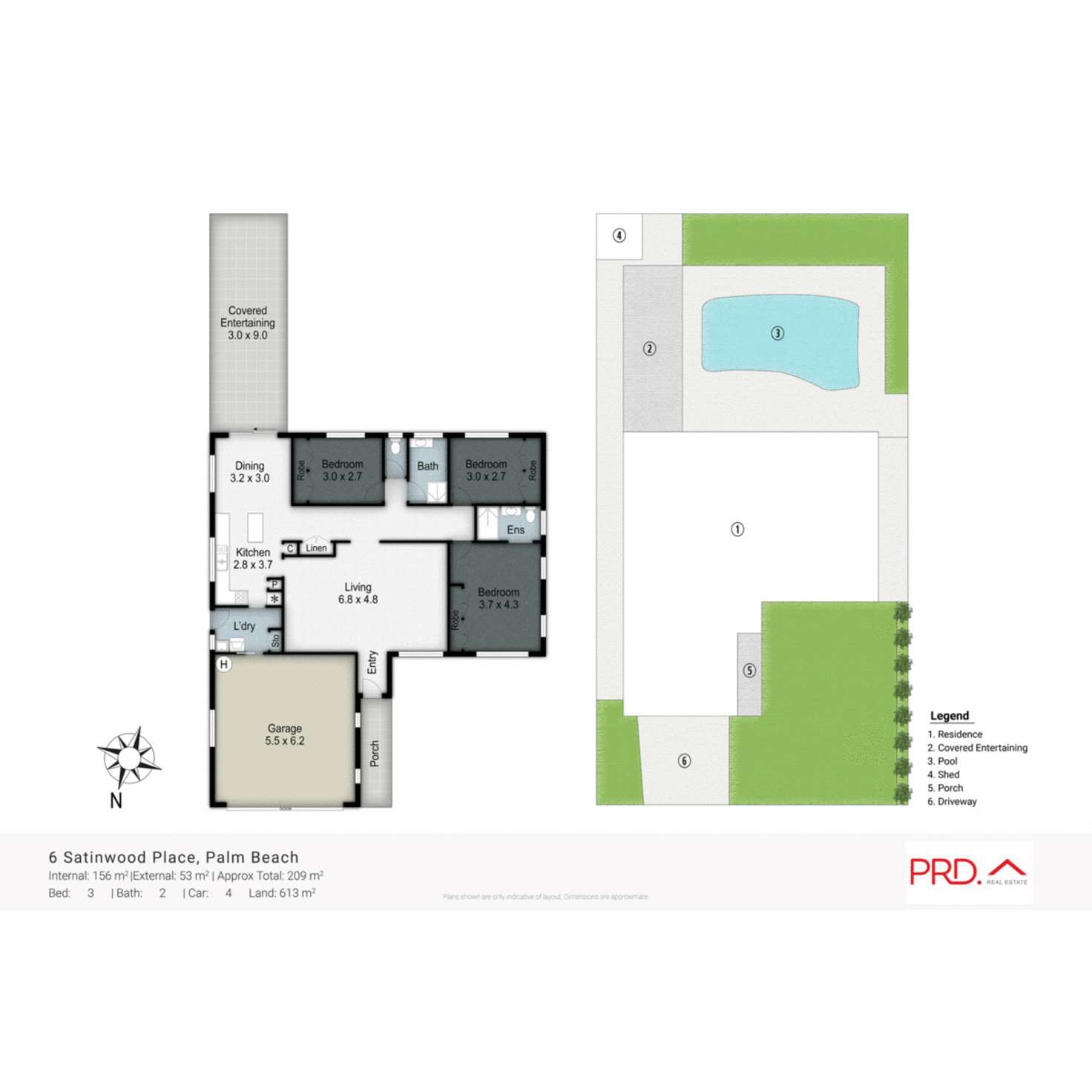 Floorplan of Homely house listing, 6 Satinwood Place, Palm Beach QLD 4221