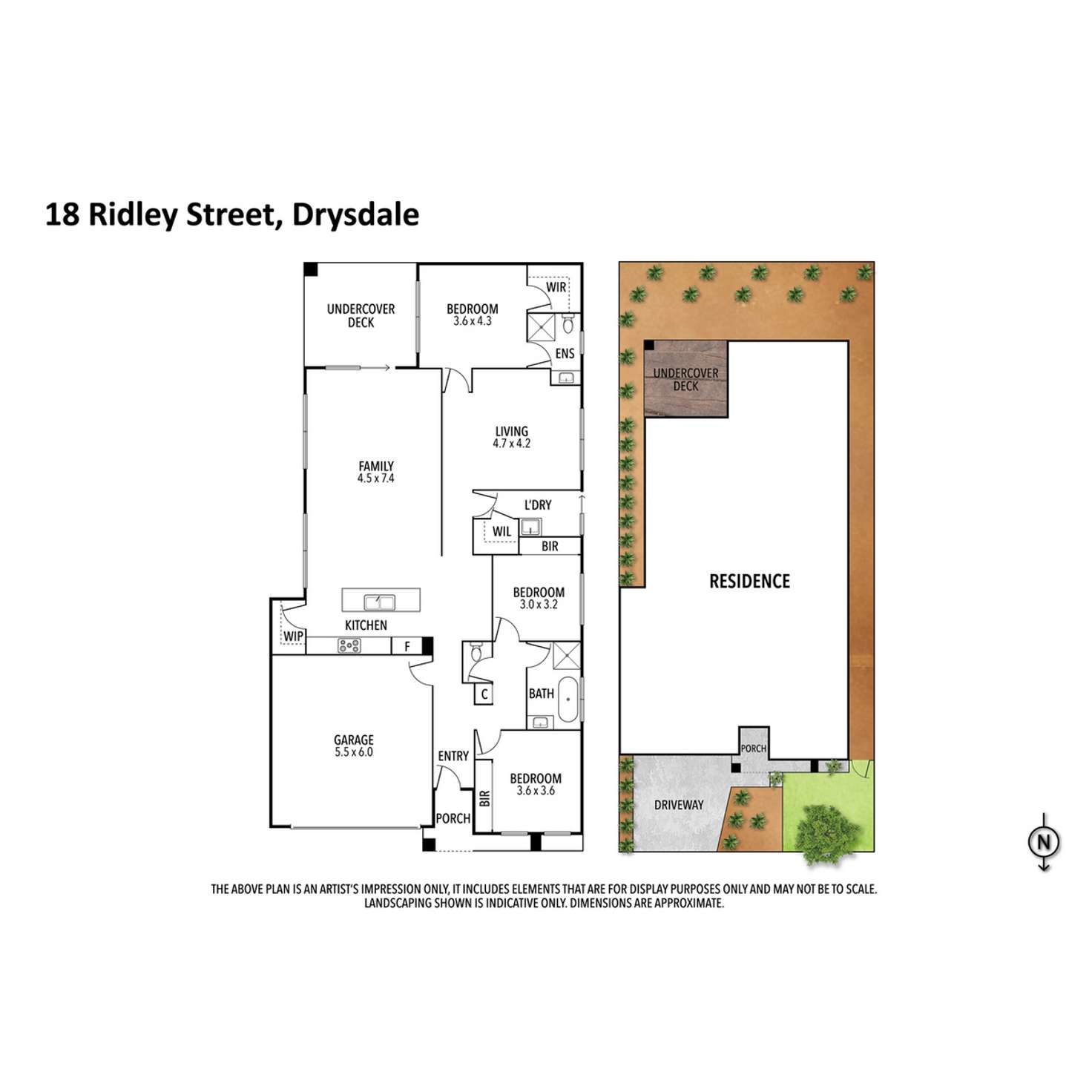 Floorplan of Homely house listing, 18 Ridley Street, Drysdale VIC 3222