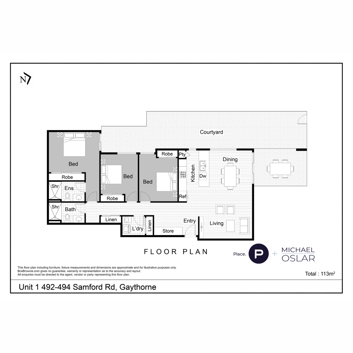 Floorplan of Homely apartment listing, 492-494 Samford Road, Gaythorne QLD 4051