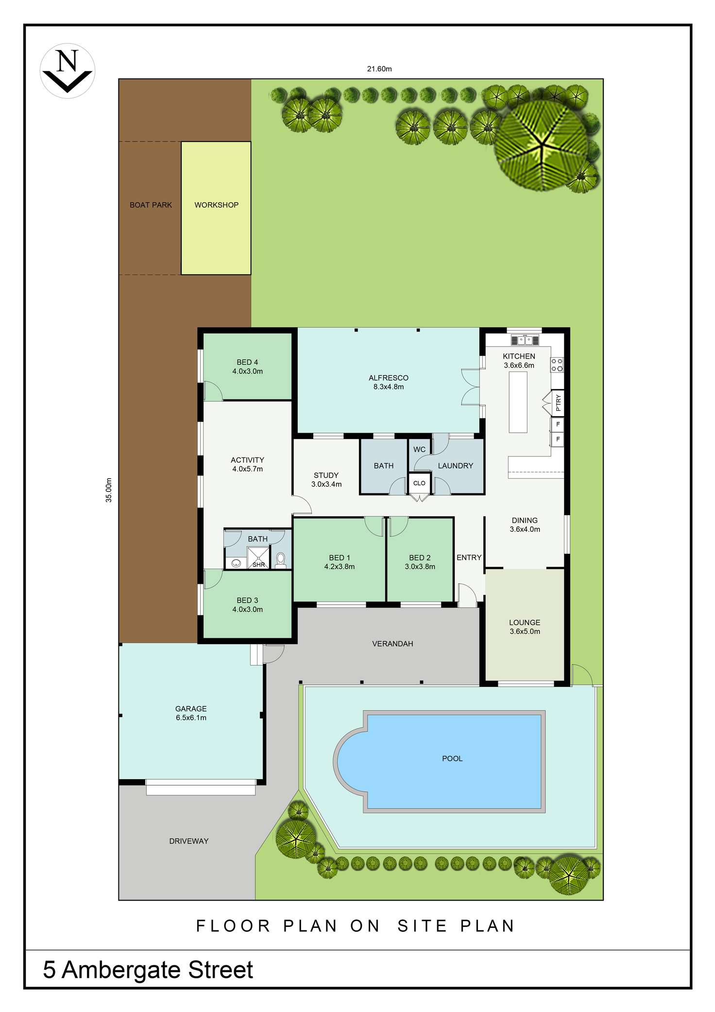 Floorplan of Homely house listing, 5 Ambergate Street, Karrinyup WA 6018