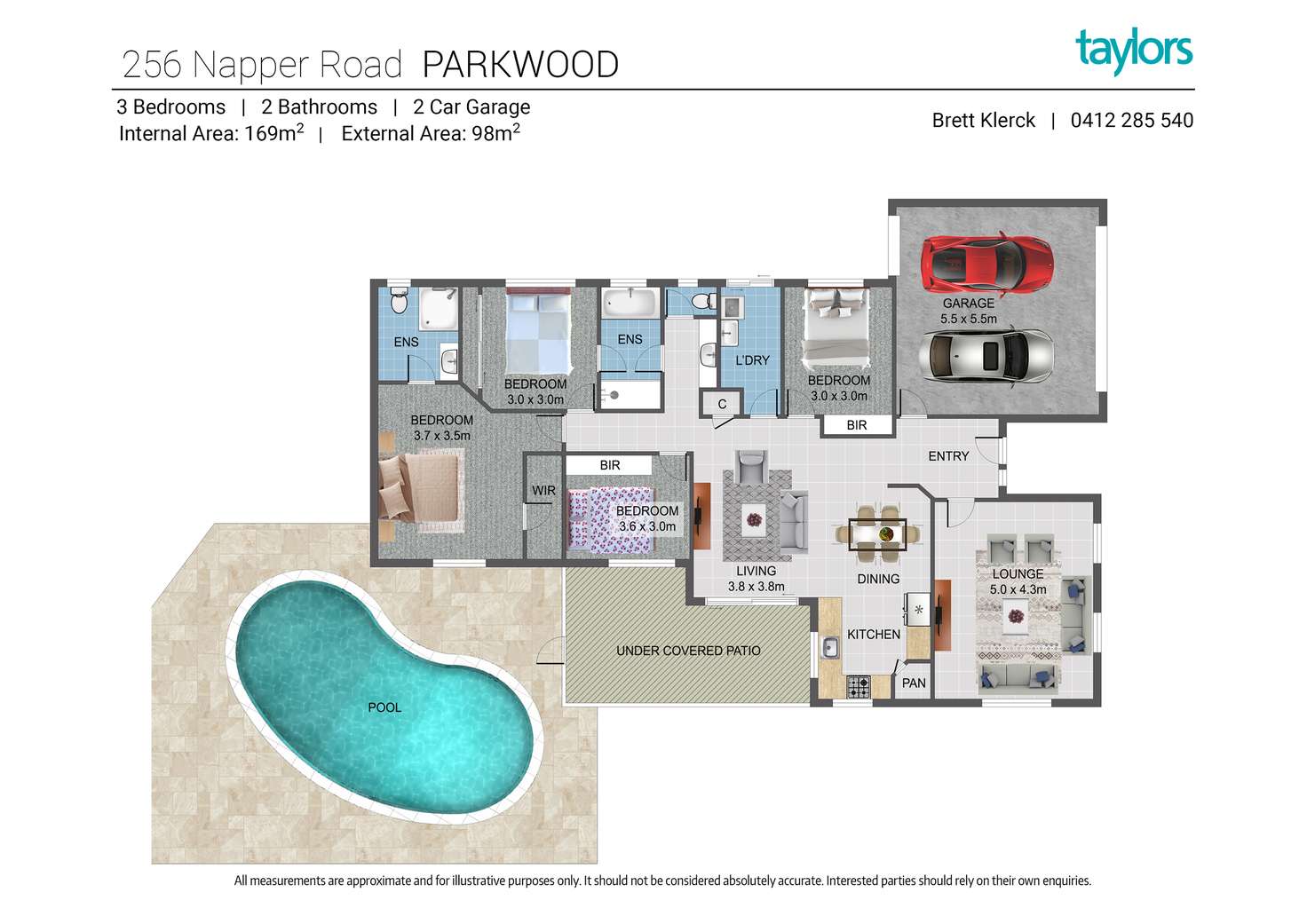 Floorplan of Homely house listing, 256 Napper Road, Parkwood QLD 4214