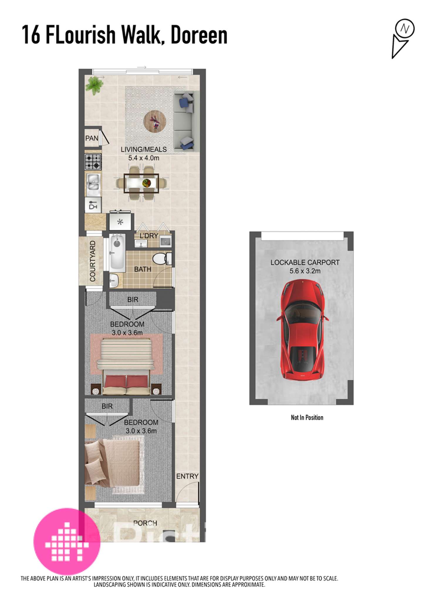 Floorplan of Homely house listing, 16 Flourish Walk, Doreen VIC 3754