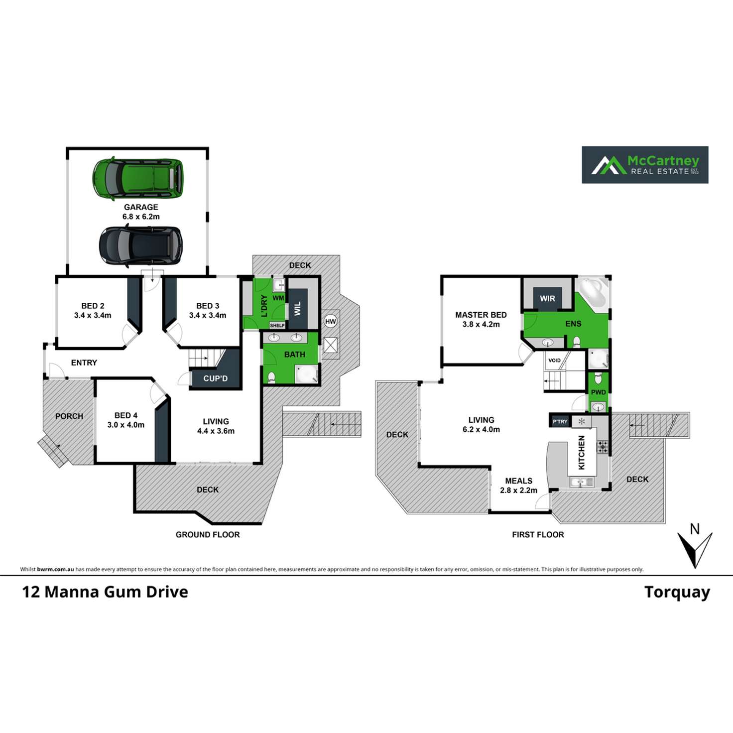 Floorplan of Homely house listing, 12 Manna Gum Drive, Torquay VIC 3228