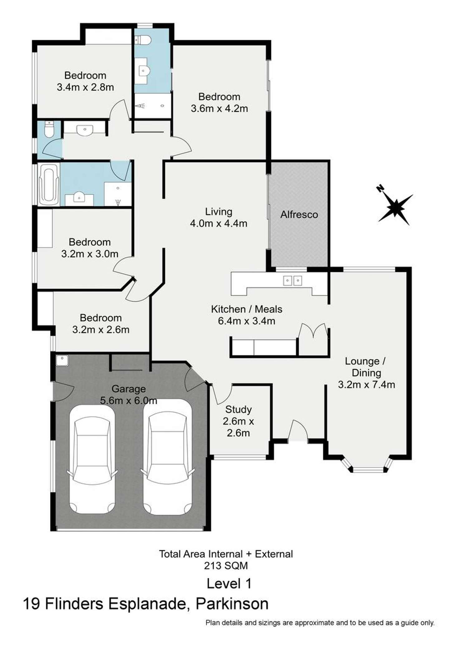 Floorplan of Homely house listing, 19 Flinders Esplanade, Parkinson QLD 4115