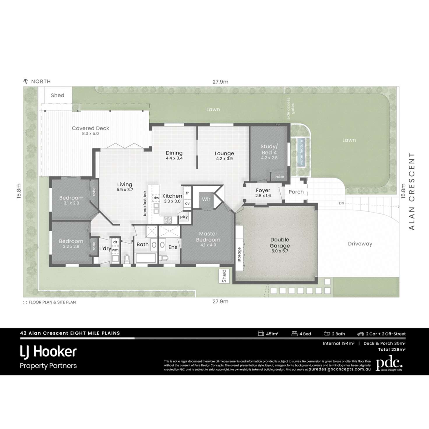 Floorplan of Homely house listing, 42 Alan Crescent, Eight Mile Plains QLD 4113