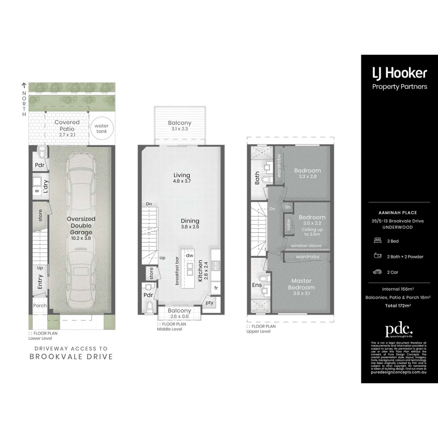 Floorplan of Homely townhouse listing, 35/5-13 Brookvale Drive, Underwood QLD 4119