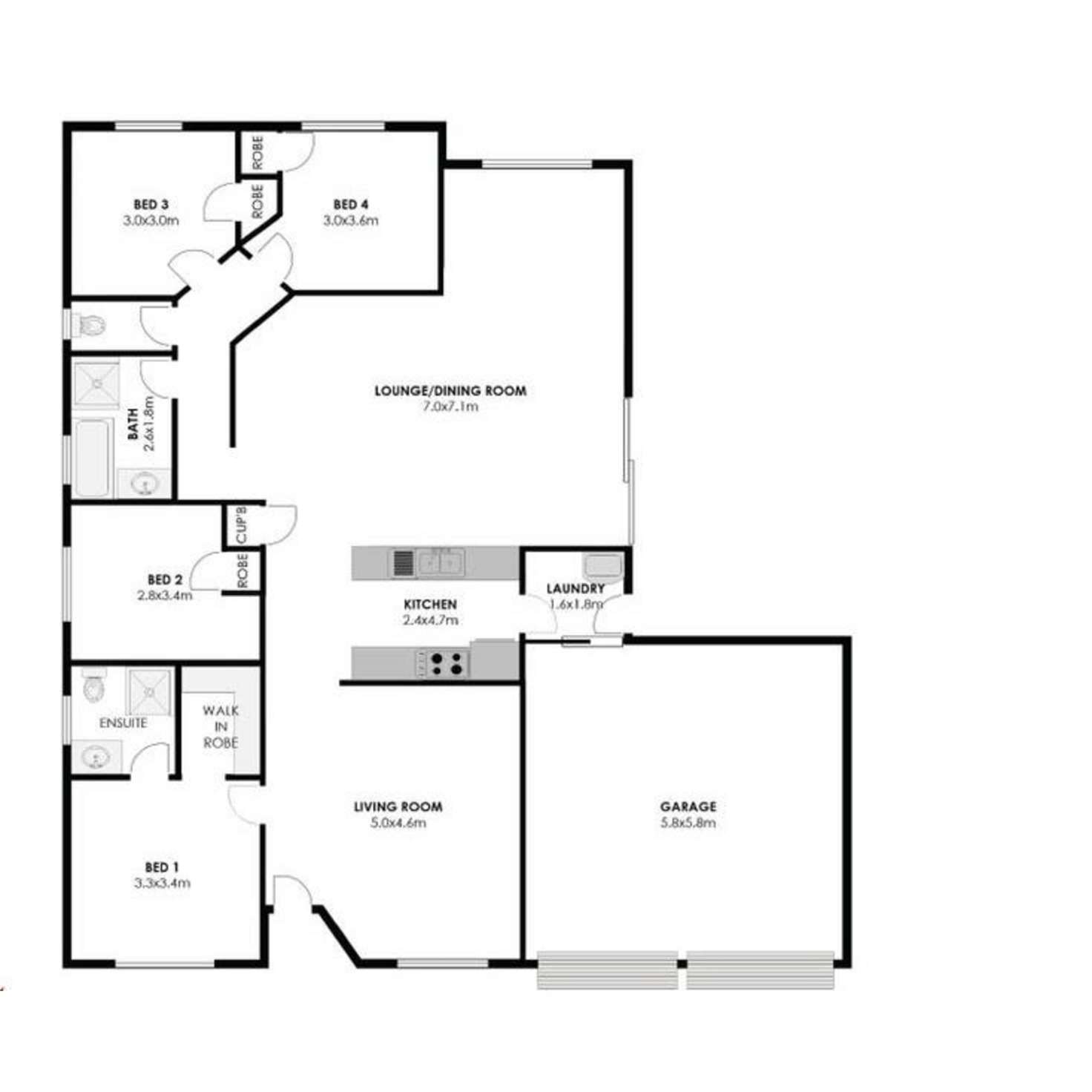 Floorplan of Homely house listing, 55 Garie Street, Wishart QLD 4122