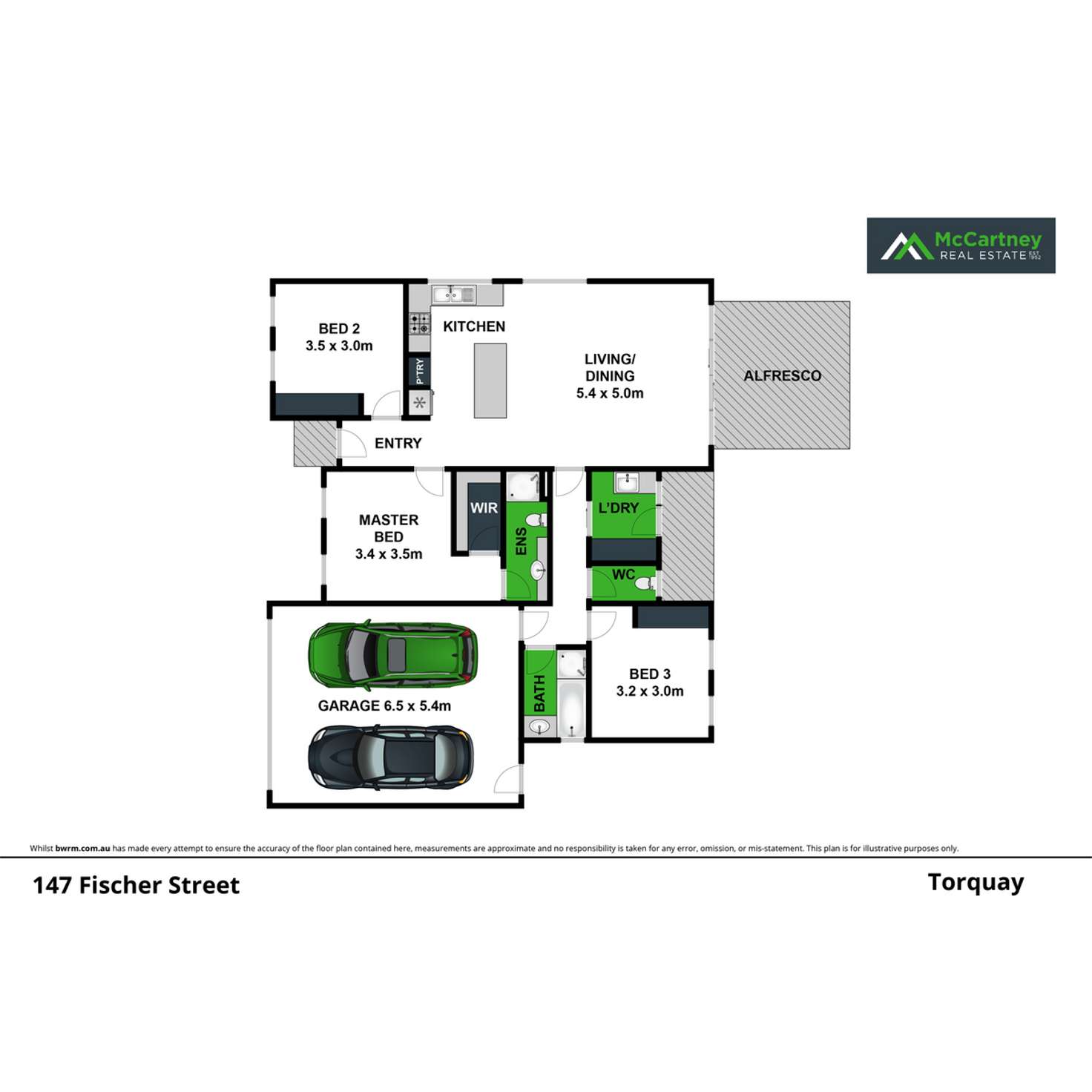 Floorplan of Homely house listing, 147 Fischer Street, Torquay VIC 3228