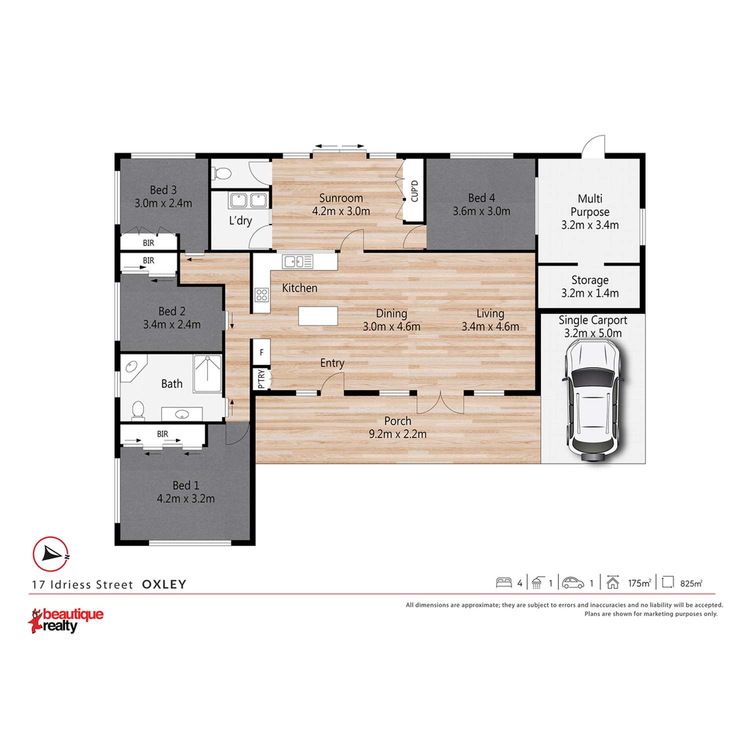 Floorplan of Homely house listing, 17 Idriess Street, Oxley QLD 4075