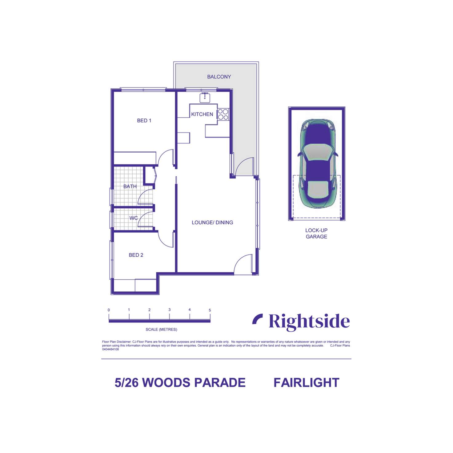 Floorplan of Homely apartment listing, 5/26 Woods Parade, Fairlight NSW 2094