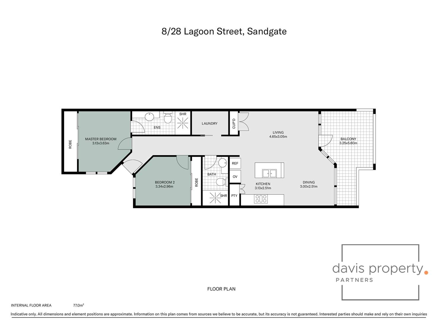 Floorplan of Homely apartment listing, 8/28 Lagoon Street, Sandgate QLD 4017