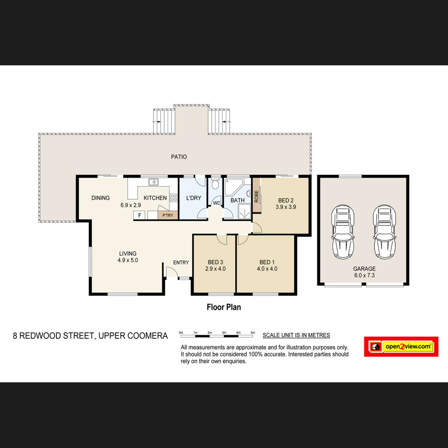 Floorplan of Homely house listing, 8 Redwood Street, Upper Coomera QLD 4209