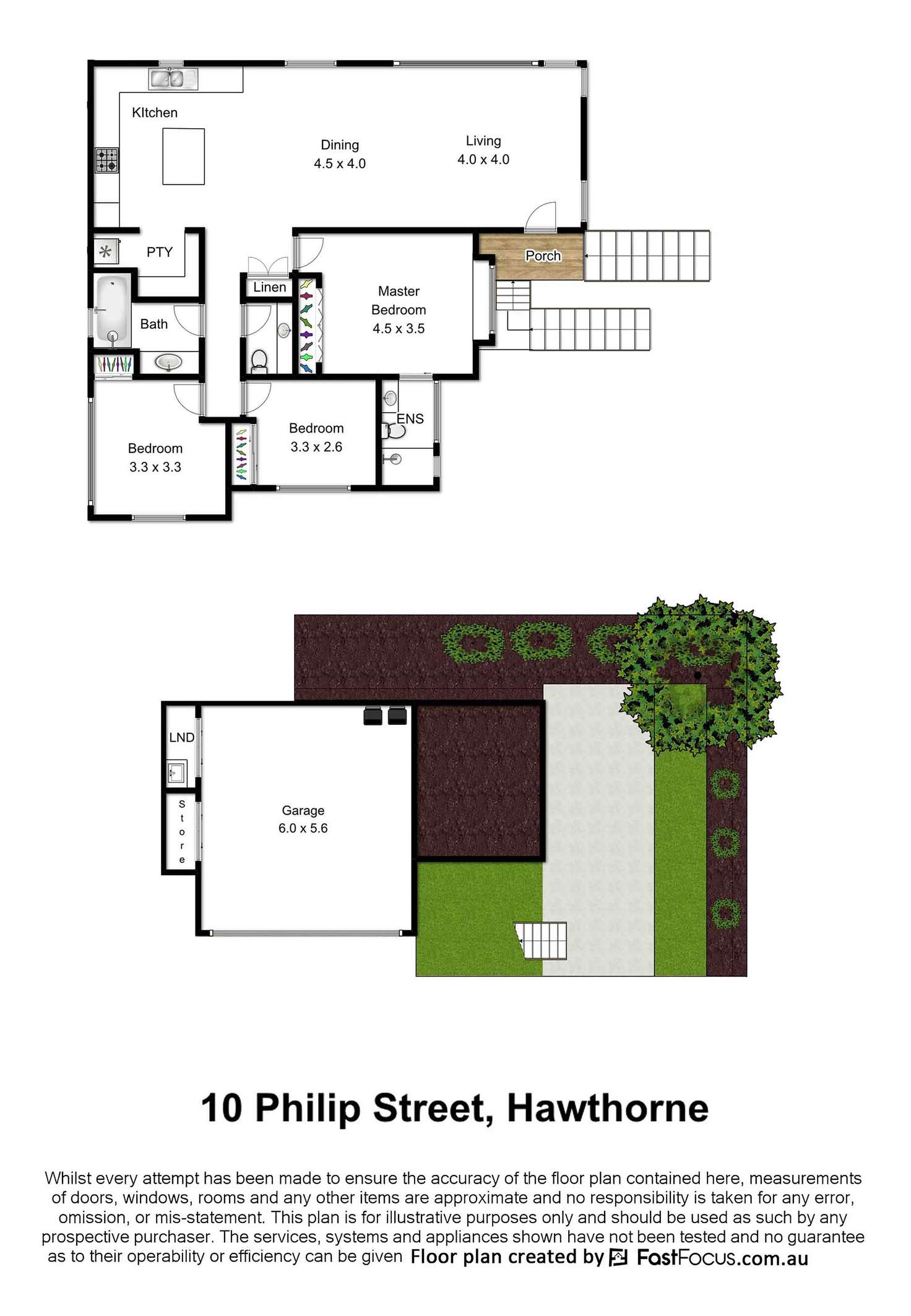 Floorplan of Homely townhouse listing, 3/10 Philip Street, Hawthorne QLD 4171