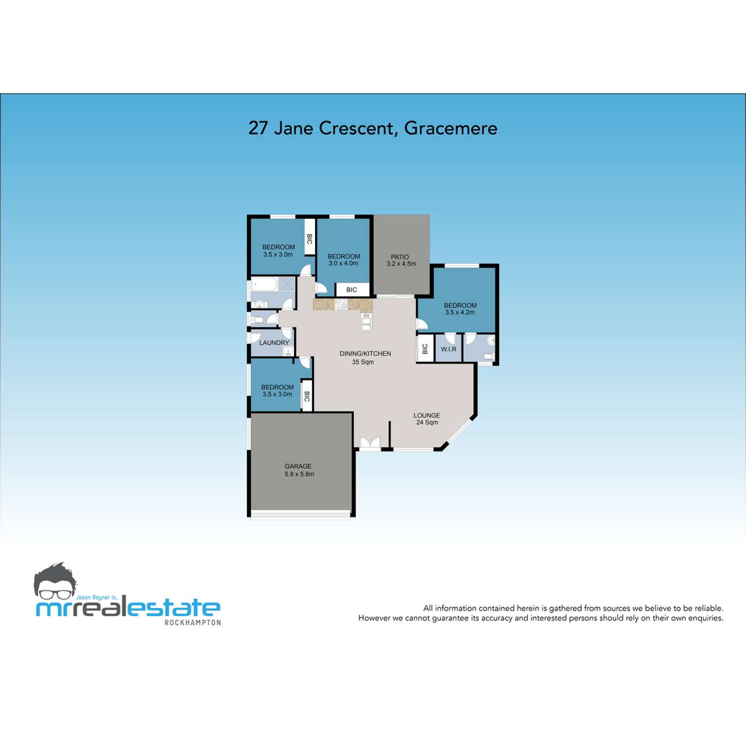 Floorplan of Homely house listing, 27 Jane Crescent, Gracemere QLD 4702