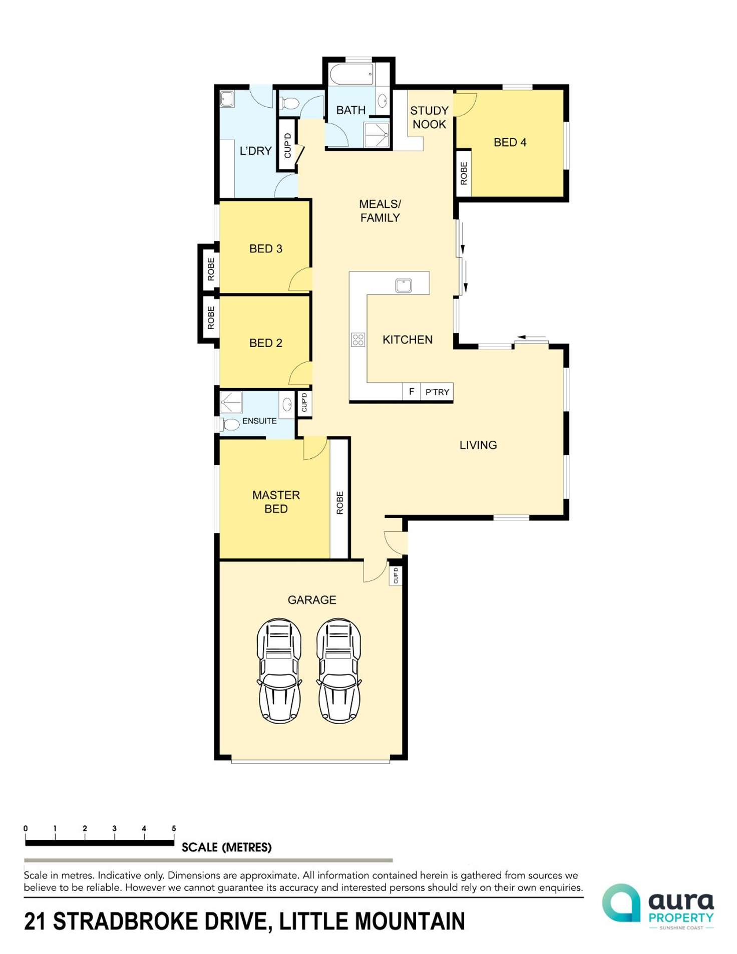 Floorplan of Homely house listing, 21 Stradbroke Drive, Little Mountain QLD 4551