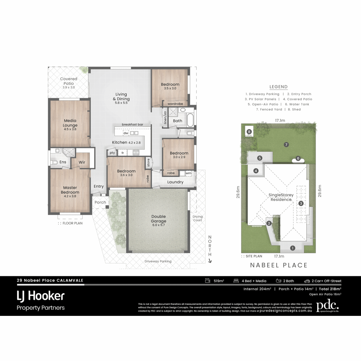 Floorplan of Homely house listing, 29 Nabeel Place, Calamvale QLD 4116