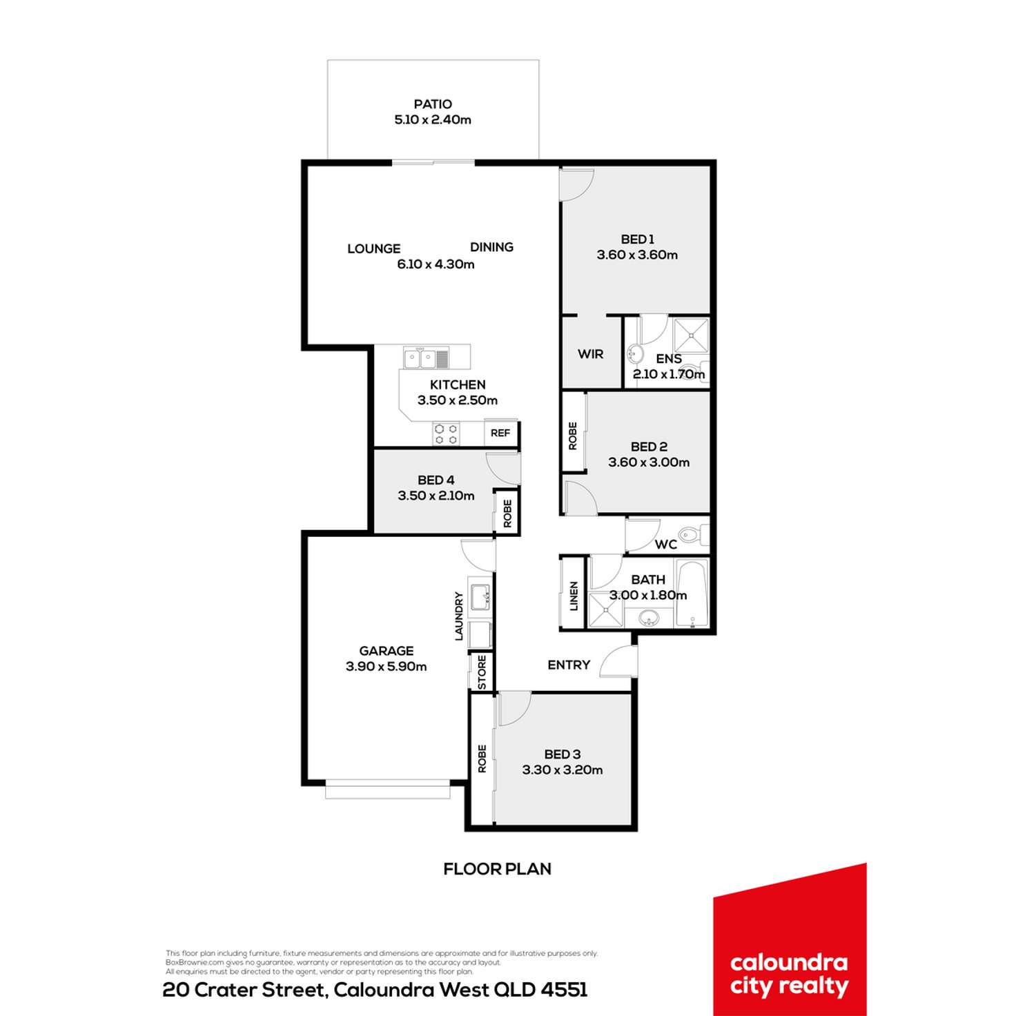 Floorplan of Homely house listing, 20 Crater Street, Caloundra West QLD 4551