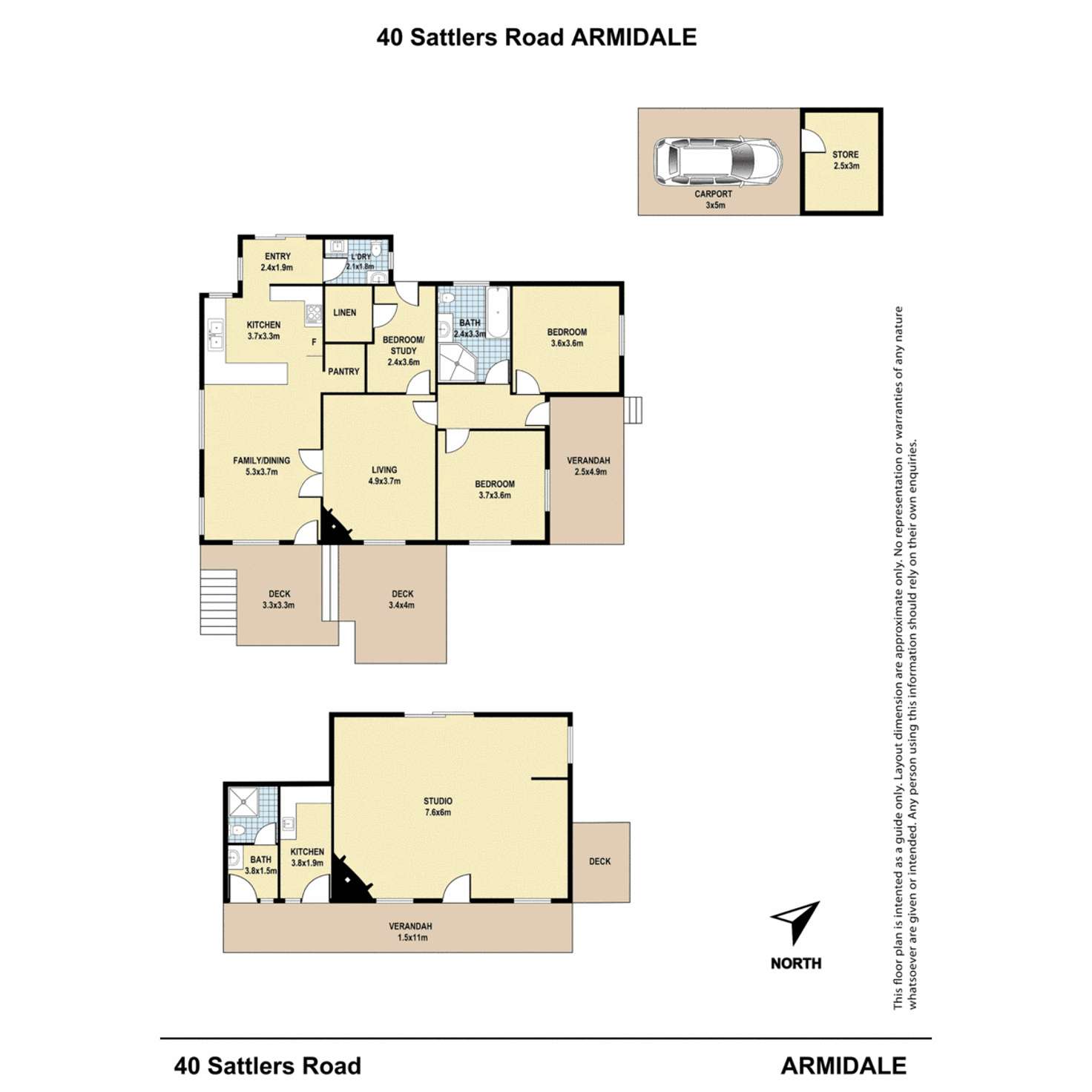 Floorplan of Homely house listing, 40 Sattlers Road, Armidale NSW 2350
