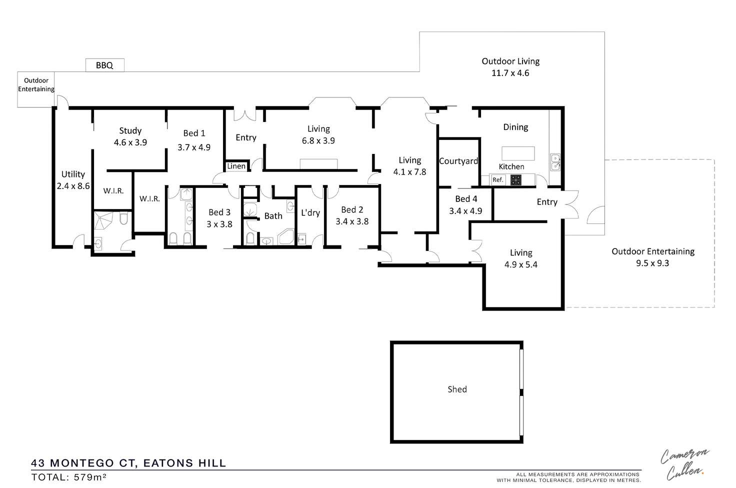 Floorplan of Homely acreageSemiRural listing, 43 Montego Court, Eatons Hill QLD 4037