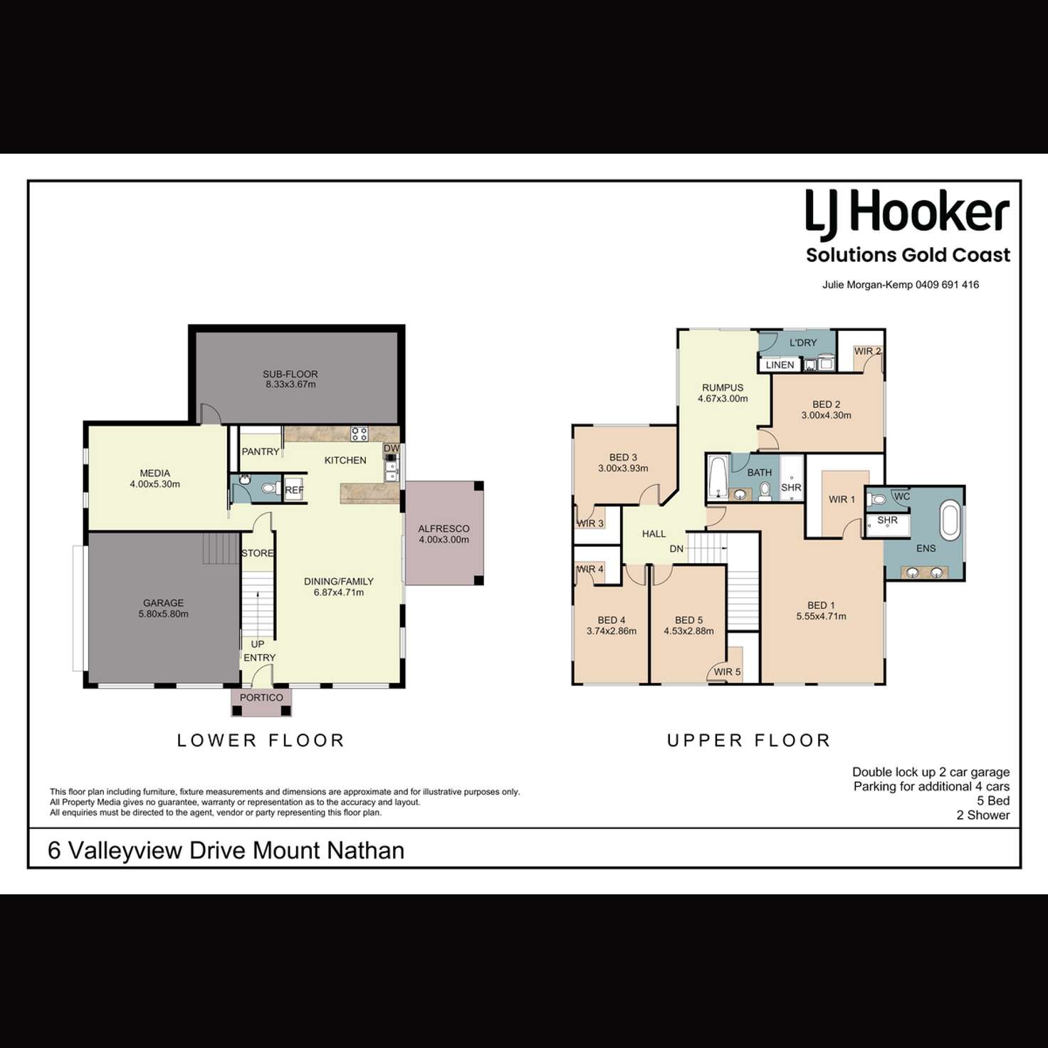 Floorplan of Homely house listing, 6 Valleyview Drive, Mount Nathan QLD 4211