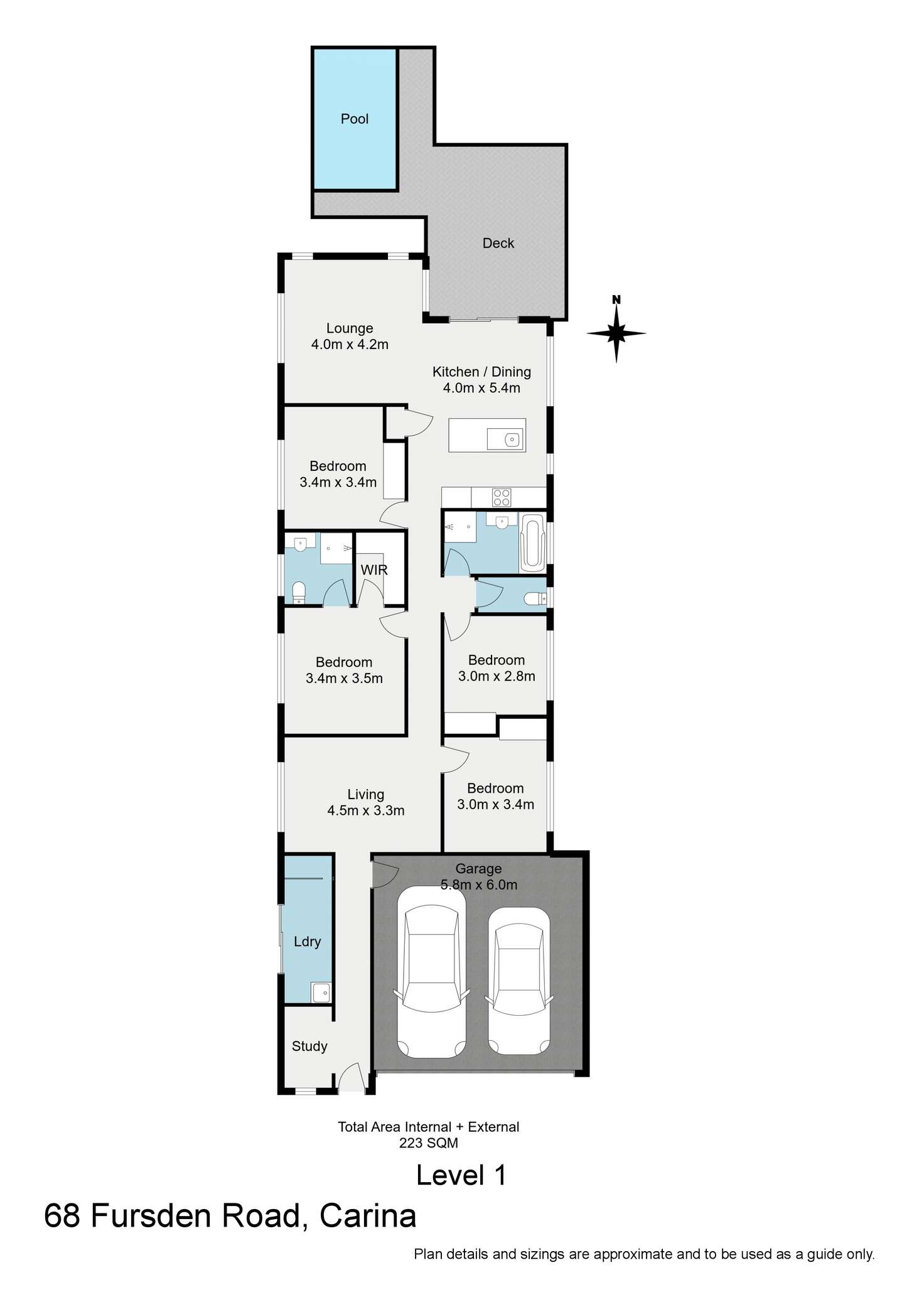 Floorplan of Homely house listing, 68 Fursden Road, Carina QLD 4152