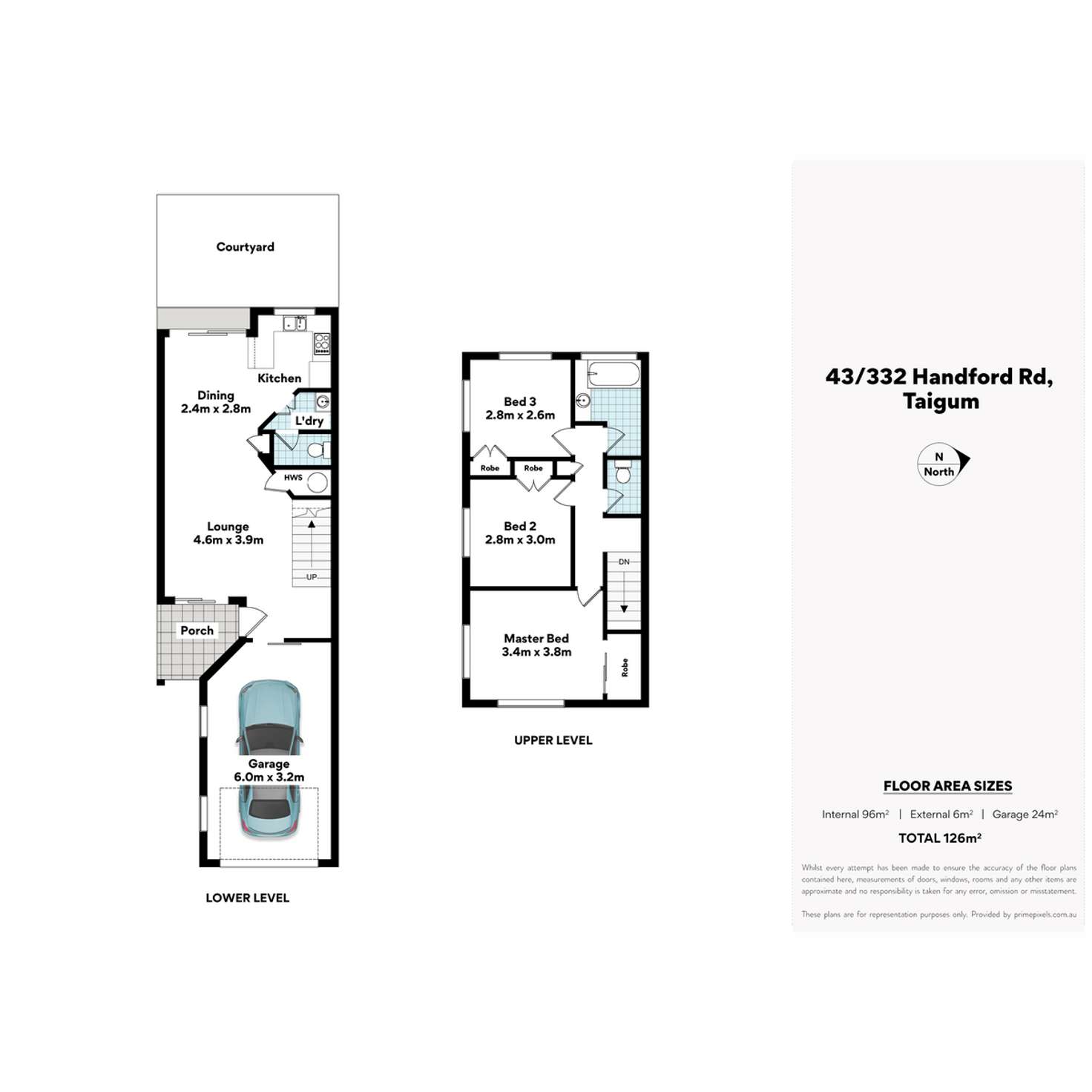 Floorplan of Homely townhouse listing, 43/332 Handford Road, Taigum QLD 4018