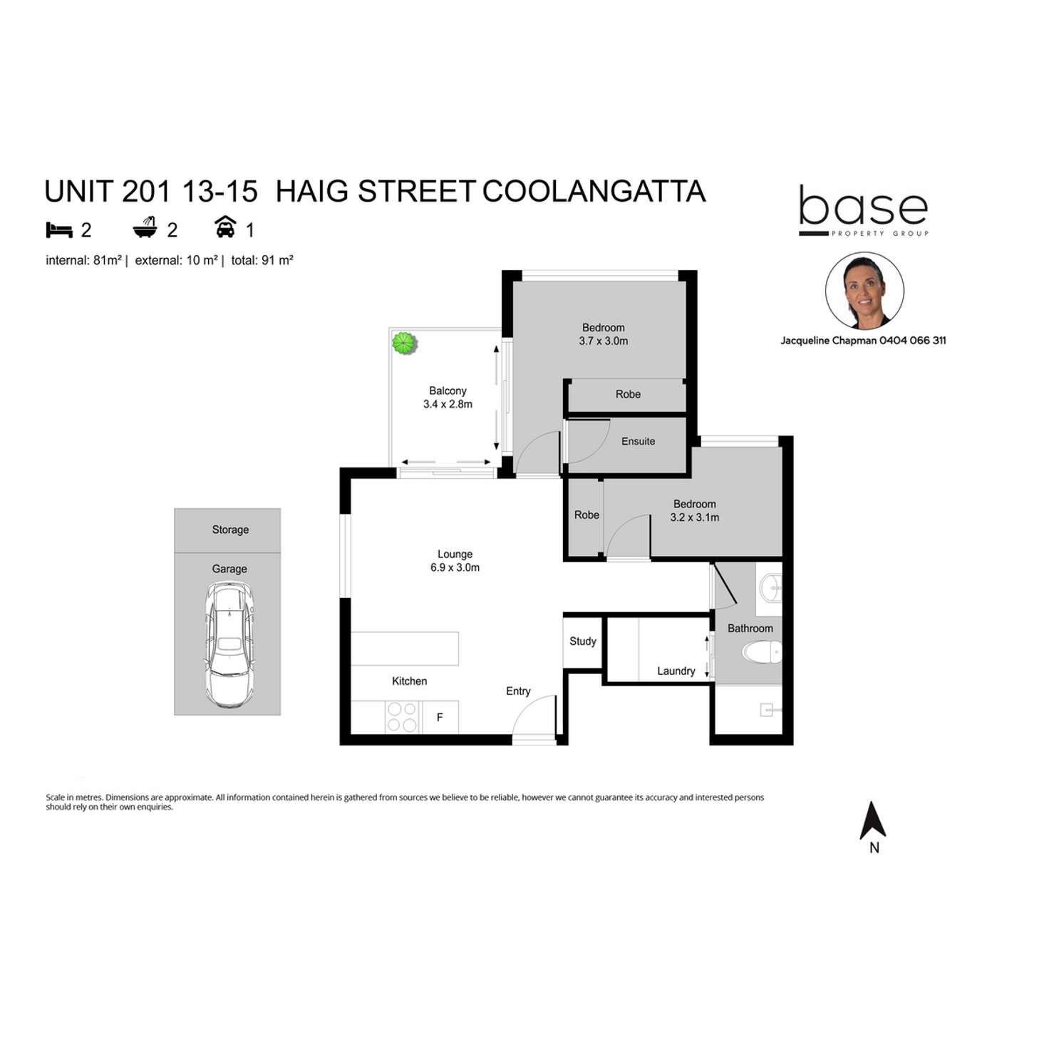 Floorplan of Homely apartment listing, 201 "Zinc" 13-15 Haig Street, Kirra QLD 4225