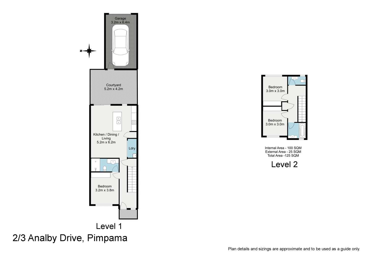 Floorplan of Homely townhouse listing, 3/2 Anlaby Drive, Pimpama QLD 4209