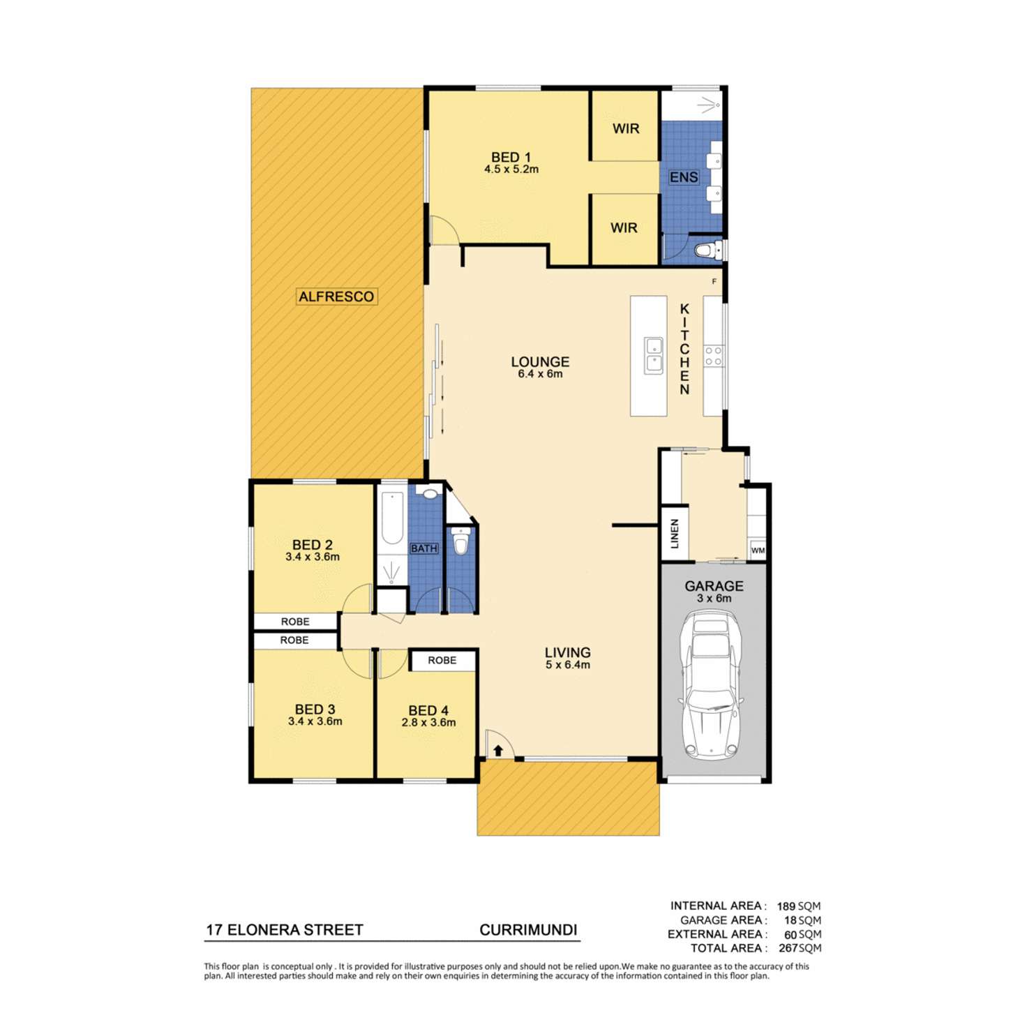 Floorplan of Homely house listing, 17 Elonera Street, Currimundi QLD 4551