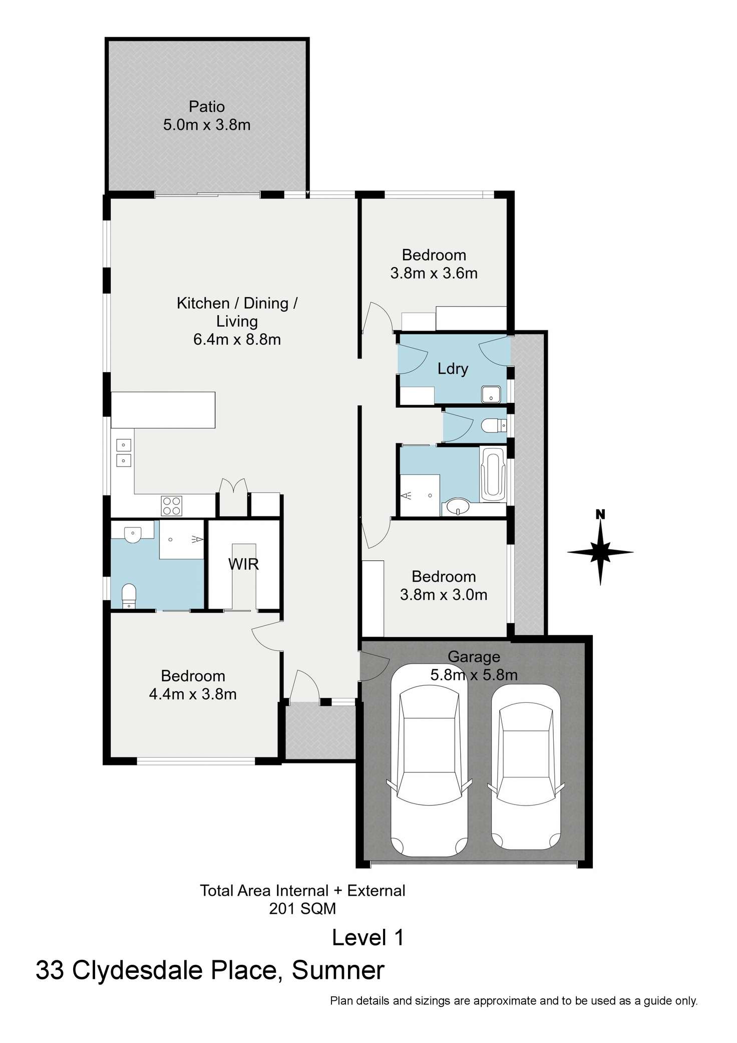 Floorplan of Homely house listing, 33 Clydesdale Place, Sumner QLD 4074