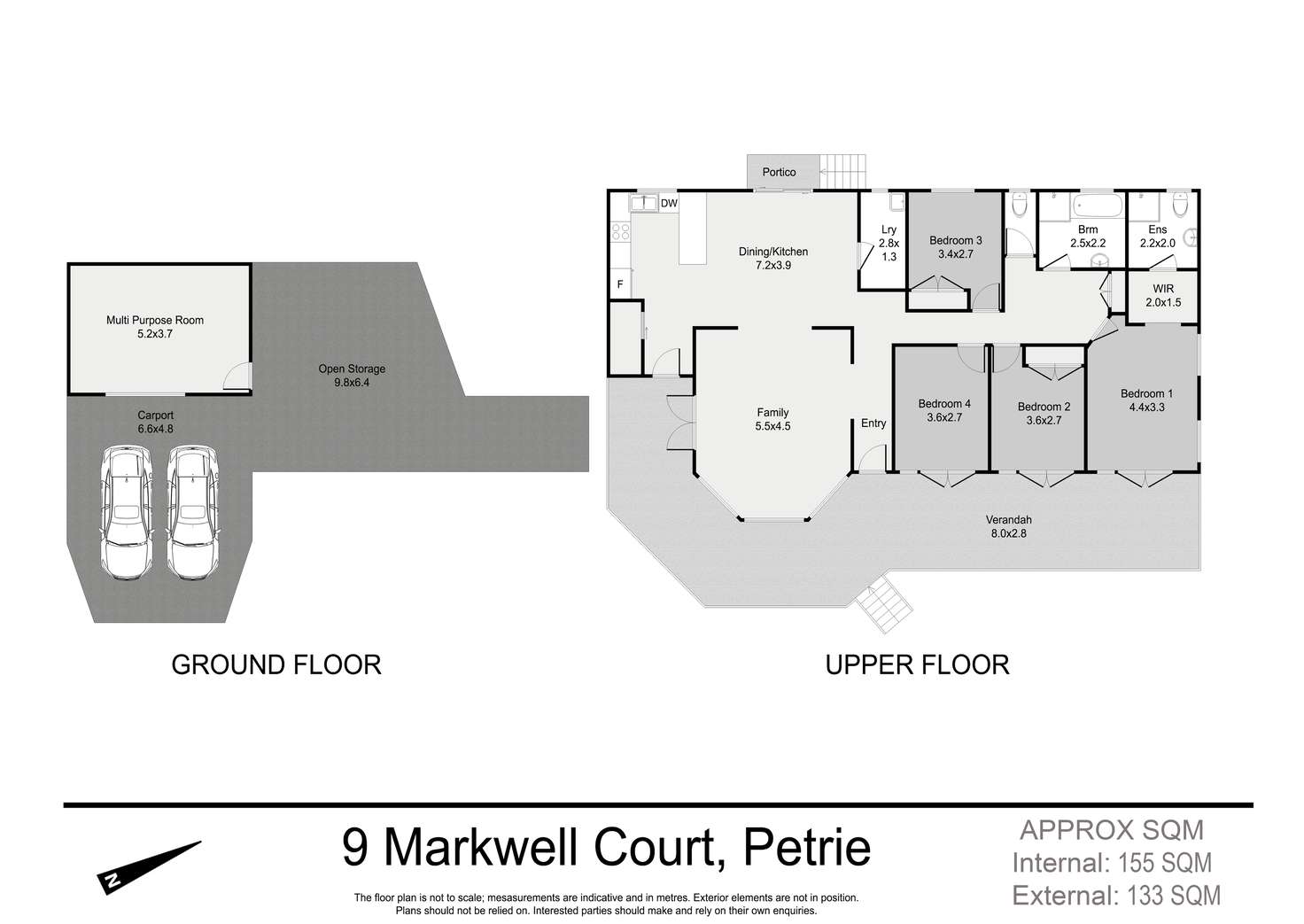 Floorplan of Homely house listing, 9 Markwell Court, Petrie QLD 4502