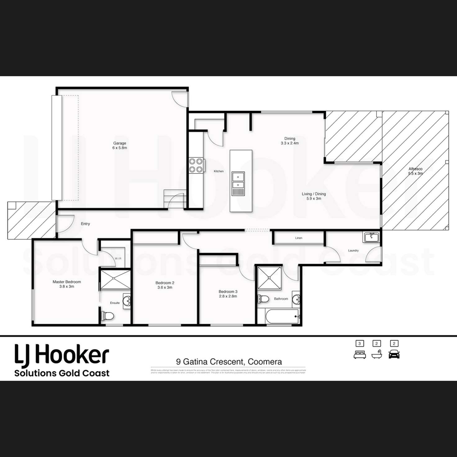 Floorplan of Homely house listing, 9 Gatina Crescent, Coomera QLD 4209